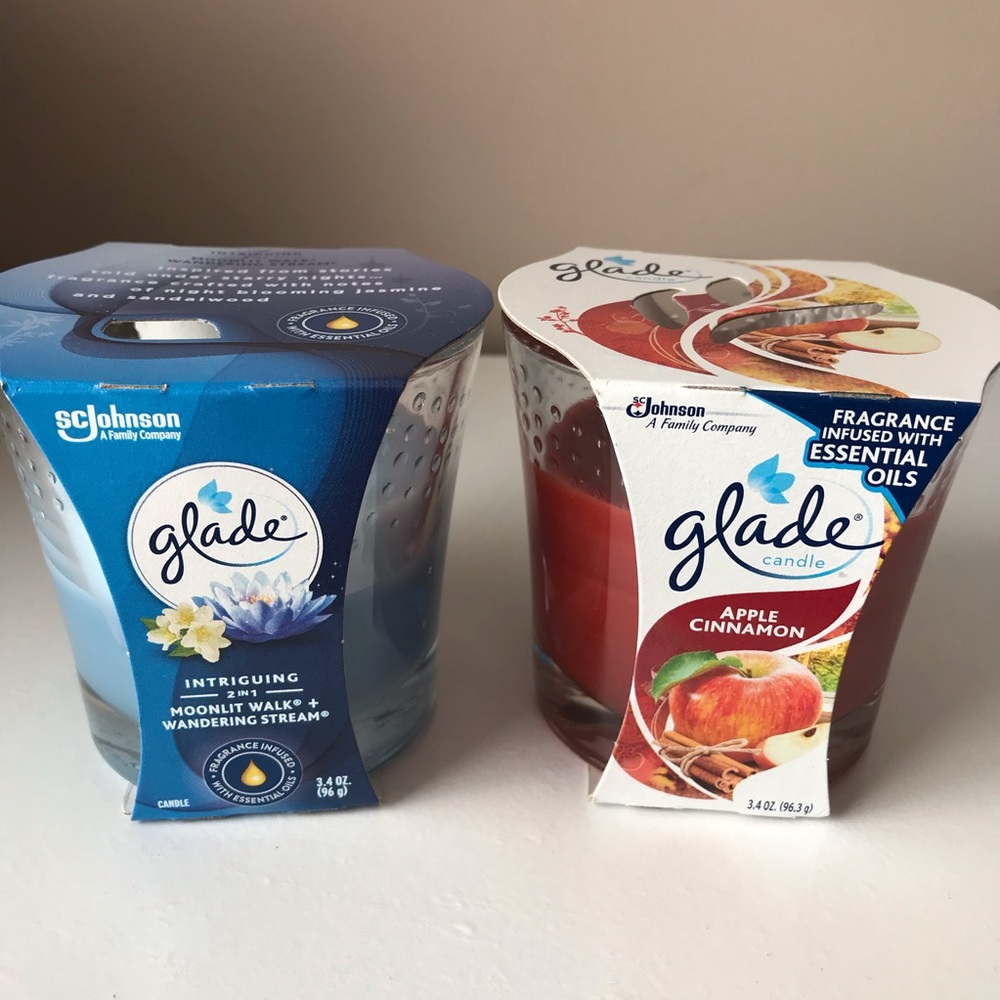 2 Glade Candles $18